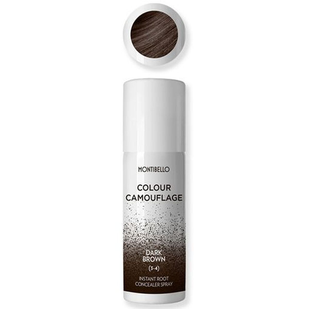 Spray Corretor de Raízes Montibello Colour Camouflage Castanho Escuro 125 ml